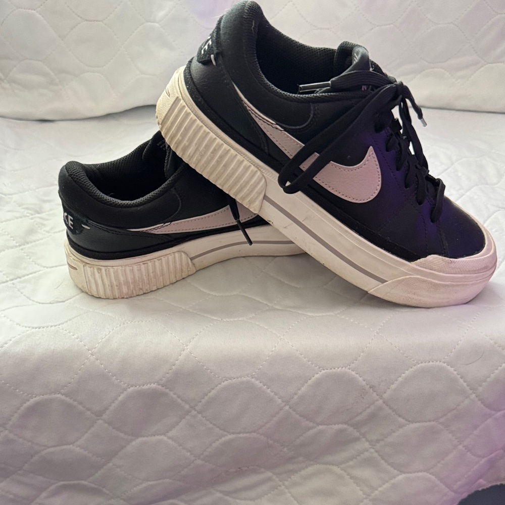Nike Black and Cream Sneakers